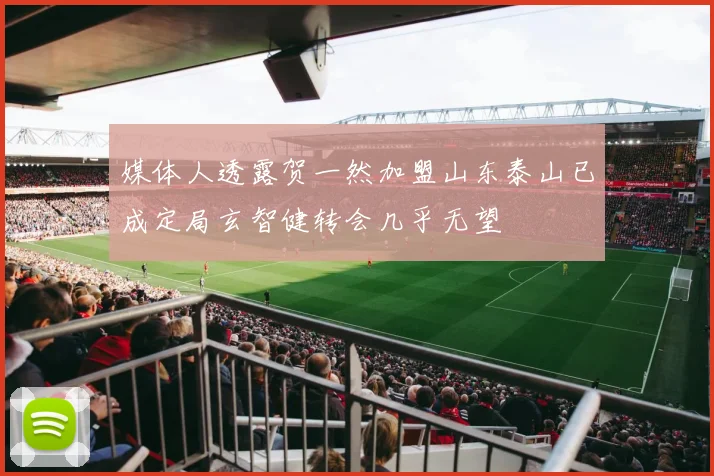 媒体人透露贺一然加盟山东泰山已成定局玄智健转会几乎无望
